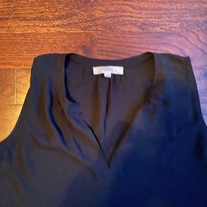Loft Black Sleeveless Shirt